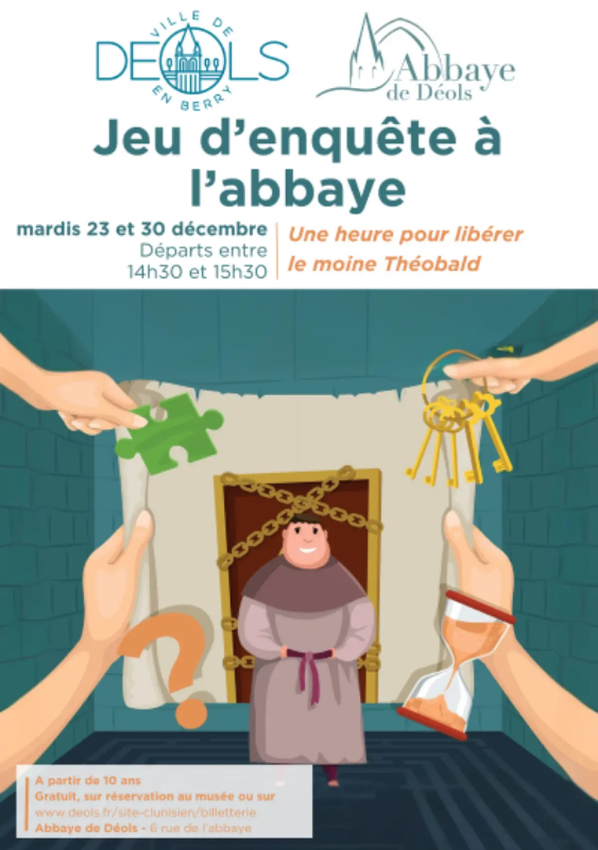 Jeu d'enquête à l'abbaye : Une heure pour libérer le moine Théobald