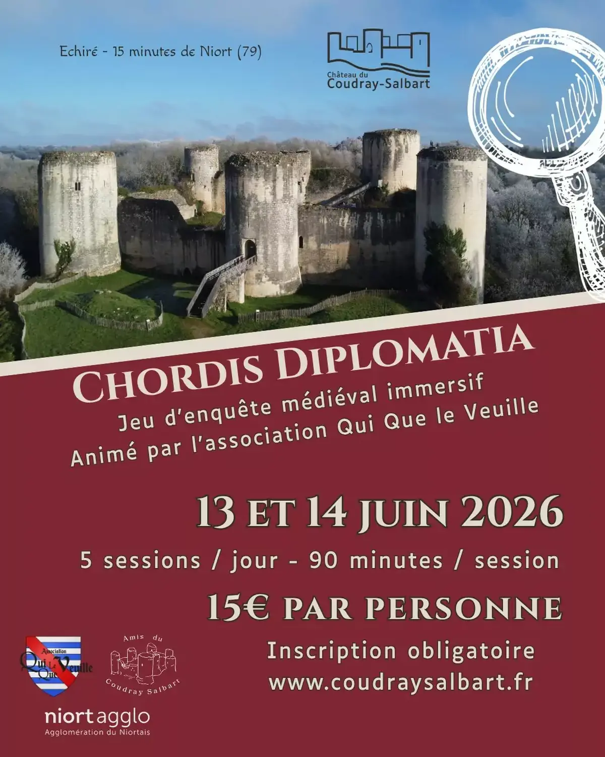Jeu d’enquête médiéval immersif au Château du Coudray Salbart à Échiré