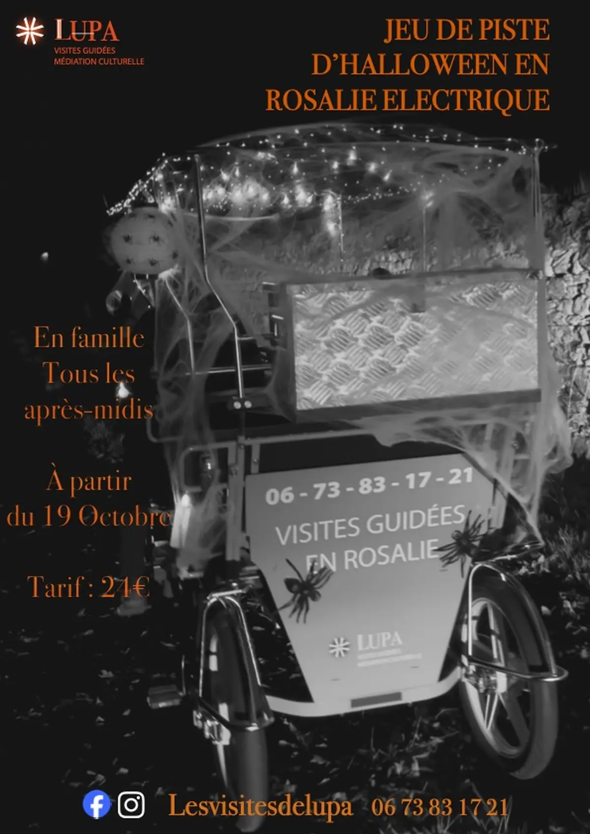 Jeu de piste d'Halloween en Rosalie électrique