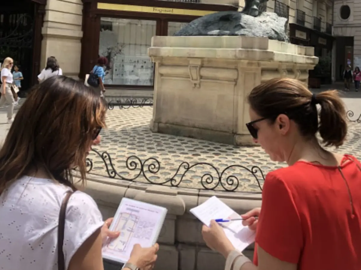 Jeu de piste dans le quartier de l'Opera Garnier à Paris 8ème