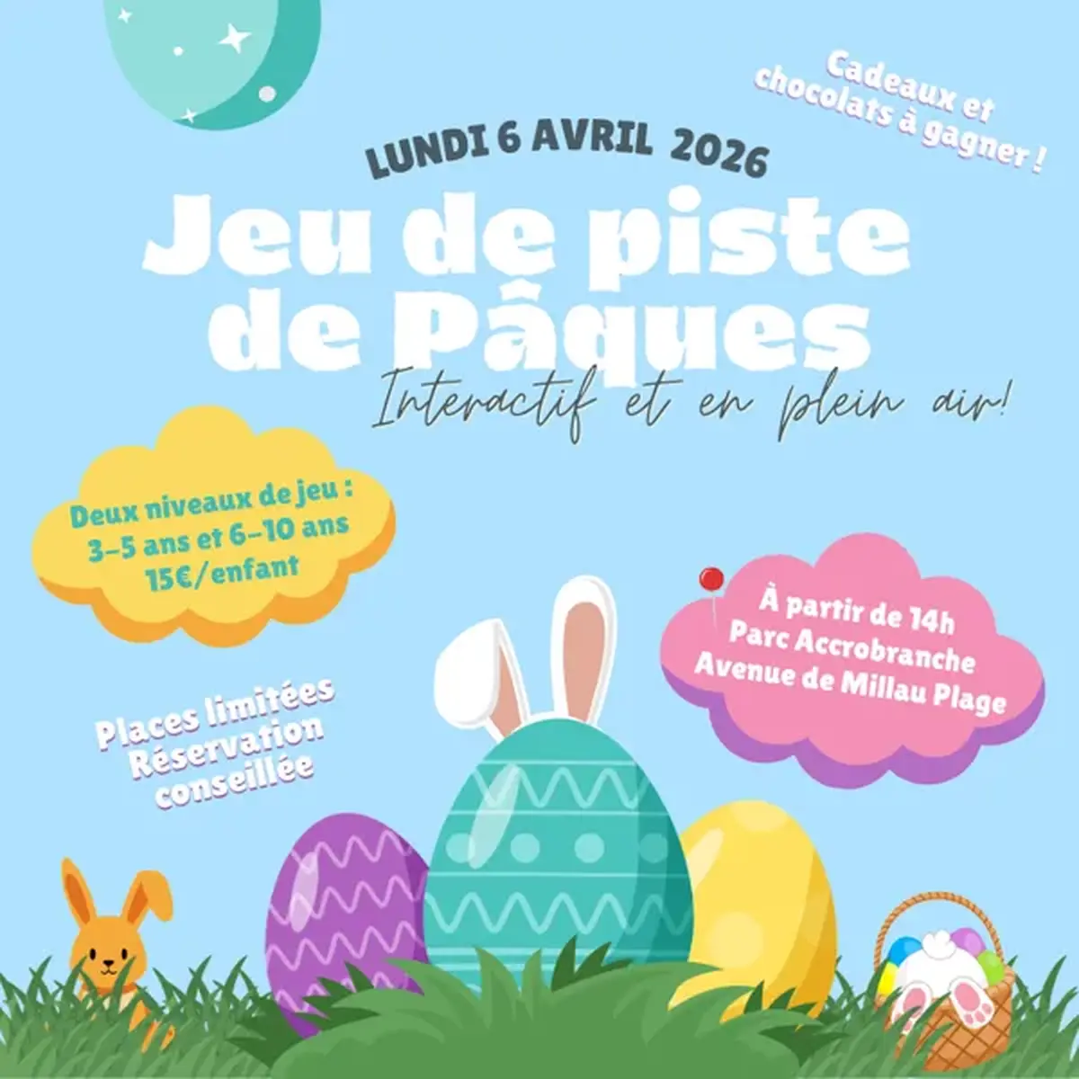 Jeu de piste de Pâques - Parc accrobranche