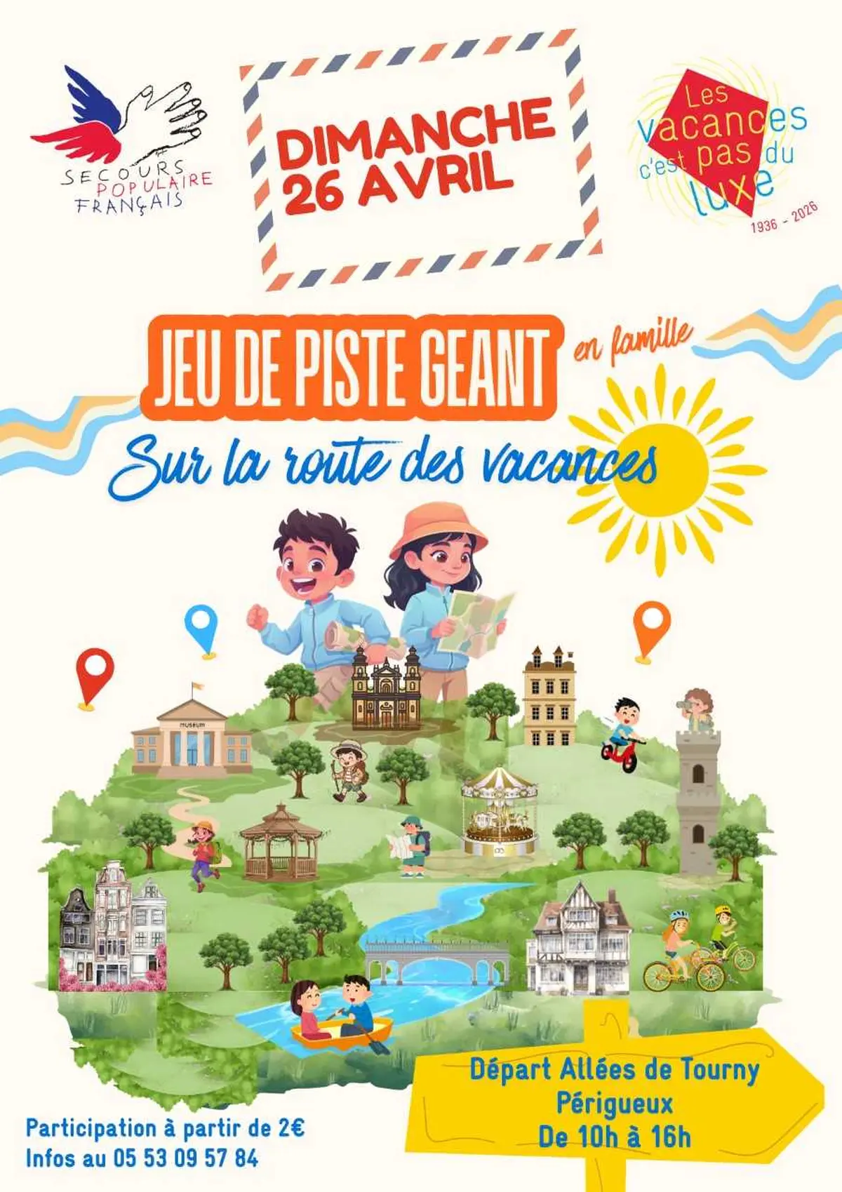 Jeu de piste géant :  Sur la route des vacances