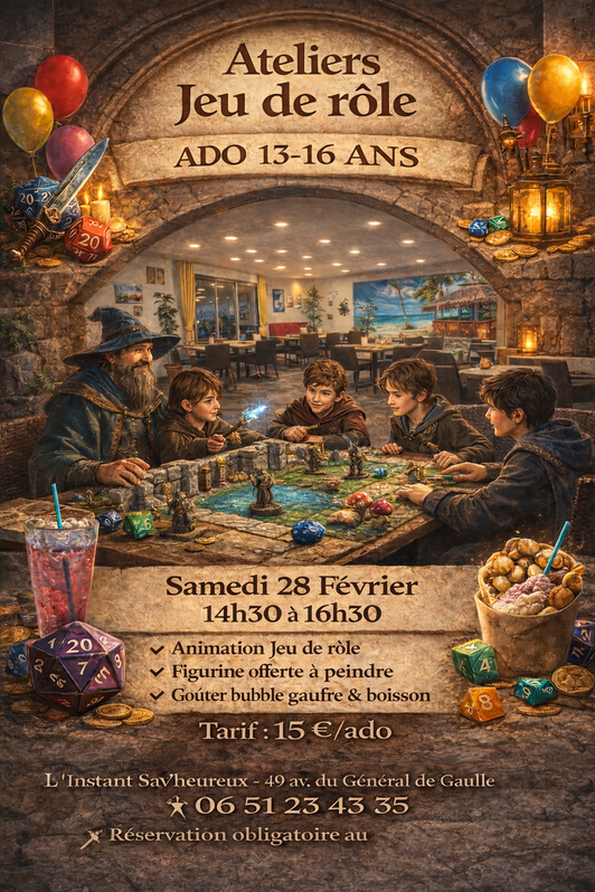 Jeu de rôle pour Ado à l' Espace des Possibles à Figeac