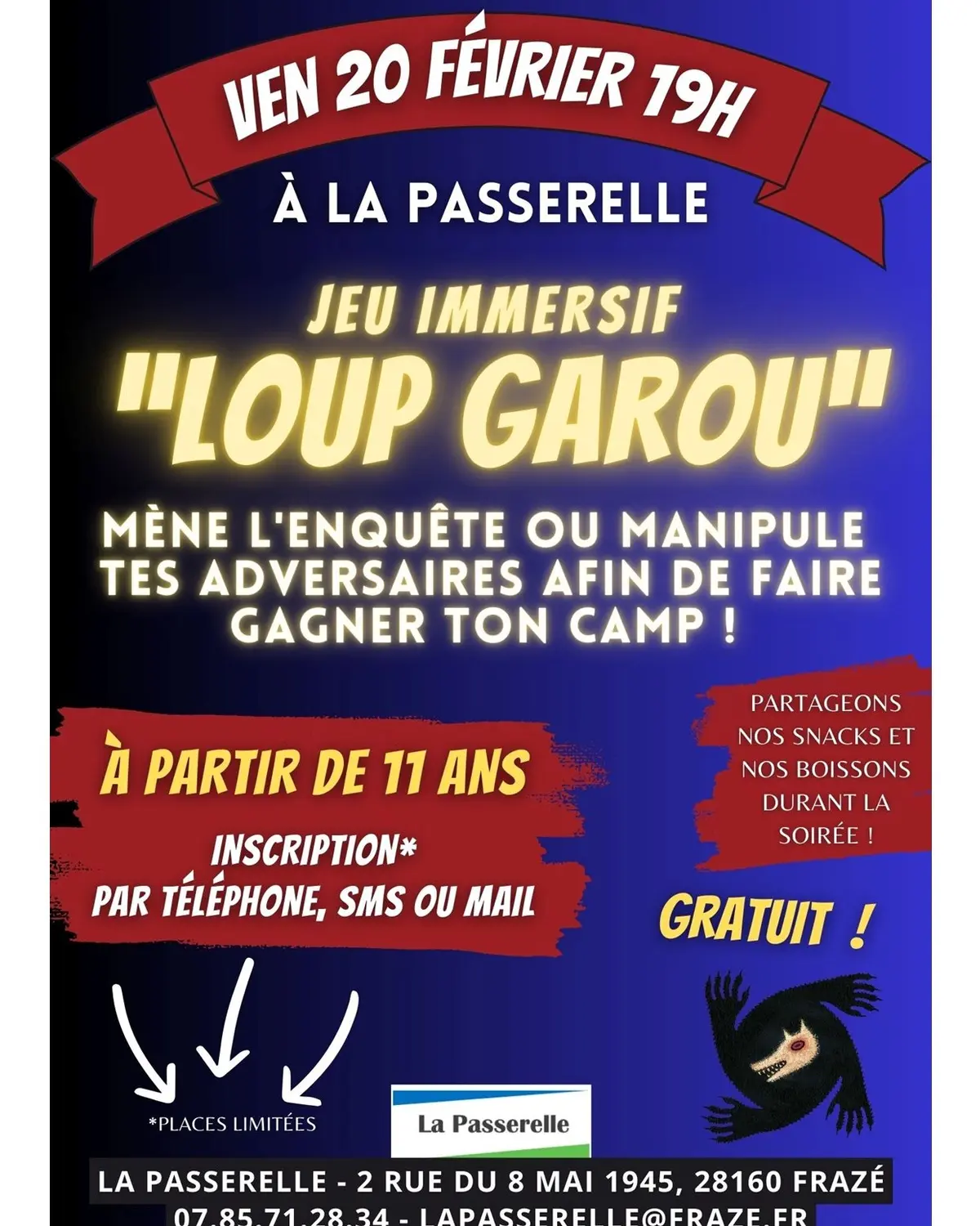 Jeu immersif Loup garou