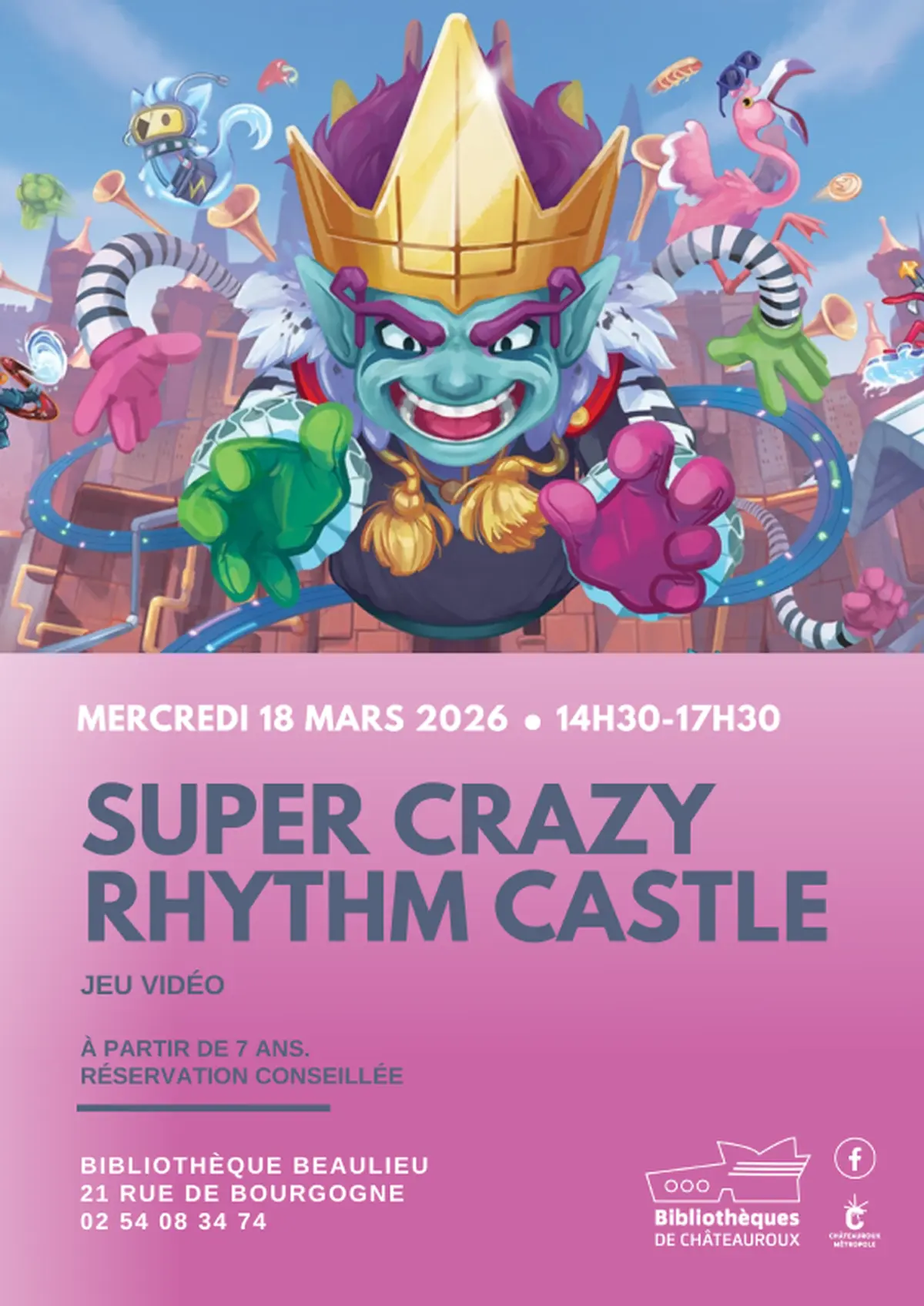 Jeu Vidéo : Super Crazy Rhythm Castle