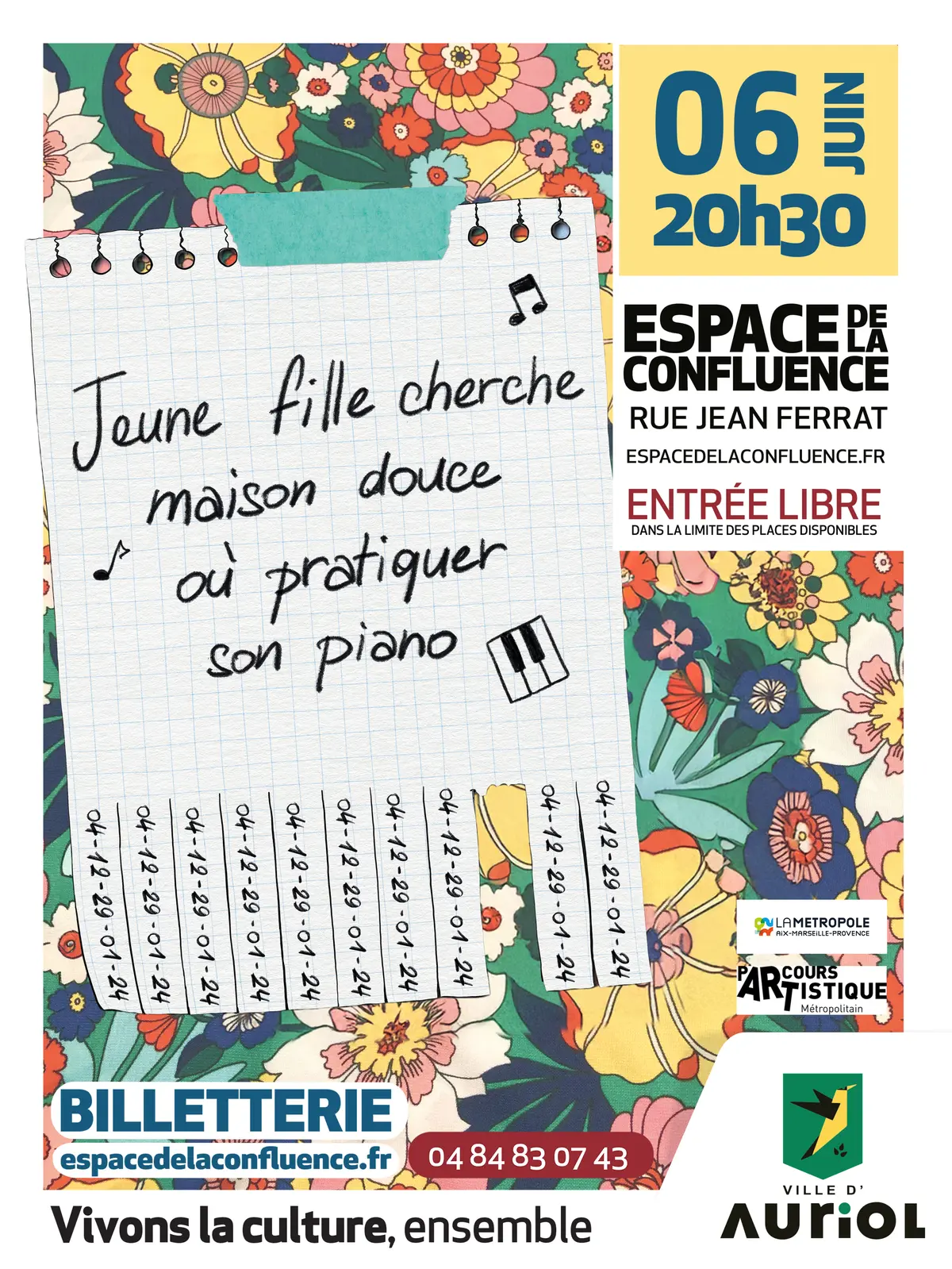 Jeune fille cherche maison douce où pratiquer son piano - Spectacle musical