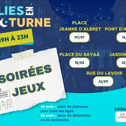 Jeux à Salies en nocturne