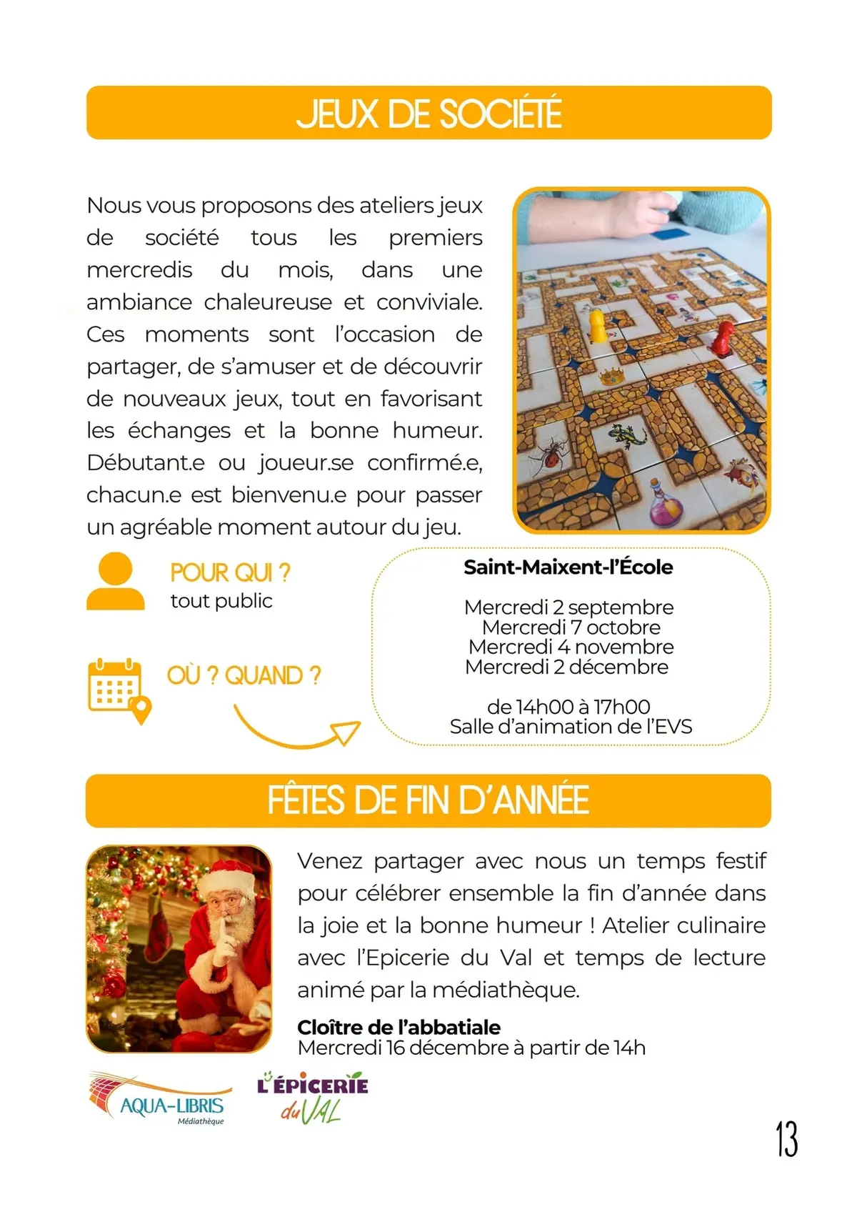Jeux de société avec la Croisée des Villages