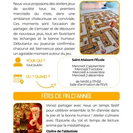 Jeux de société avec la Croisée des Villages