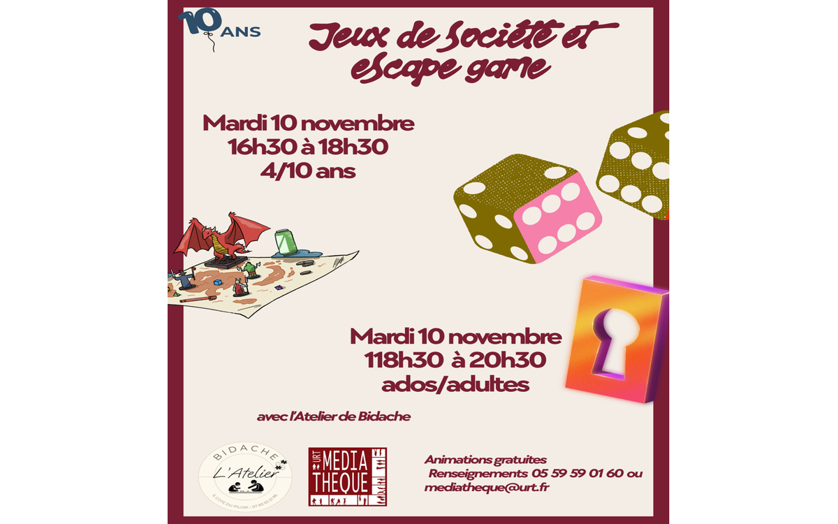 Jeux de société & Escape Game