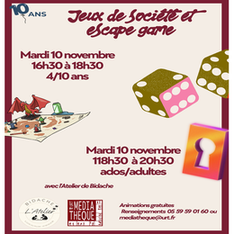 Jeux de société & Escape Game