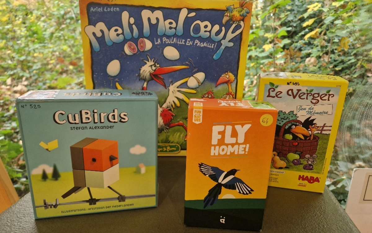 Jeux de société nature : spécial OISEAUX
