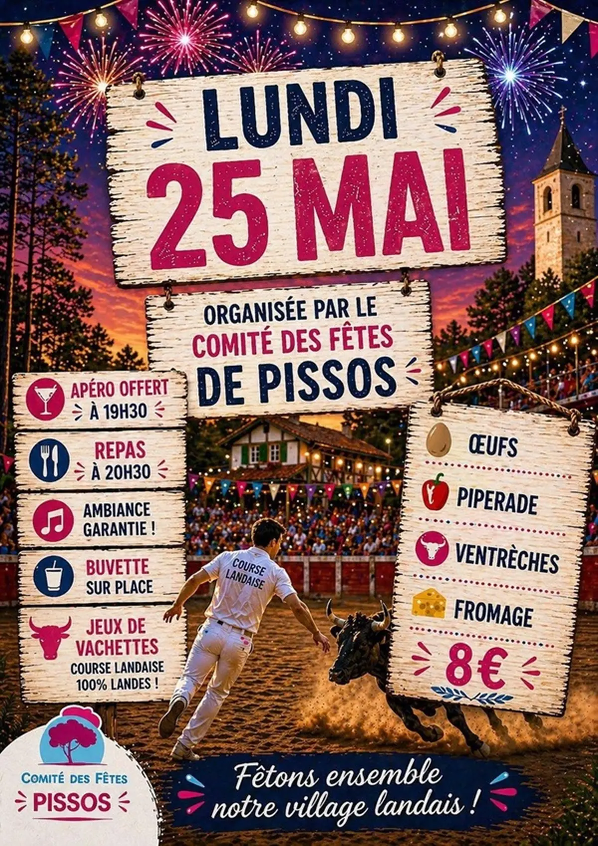 Jeux de Vachettes + Apéro gratuit + Repas