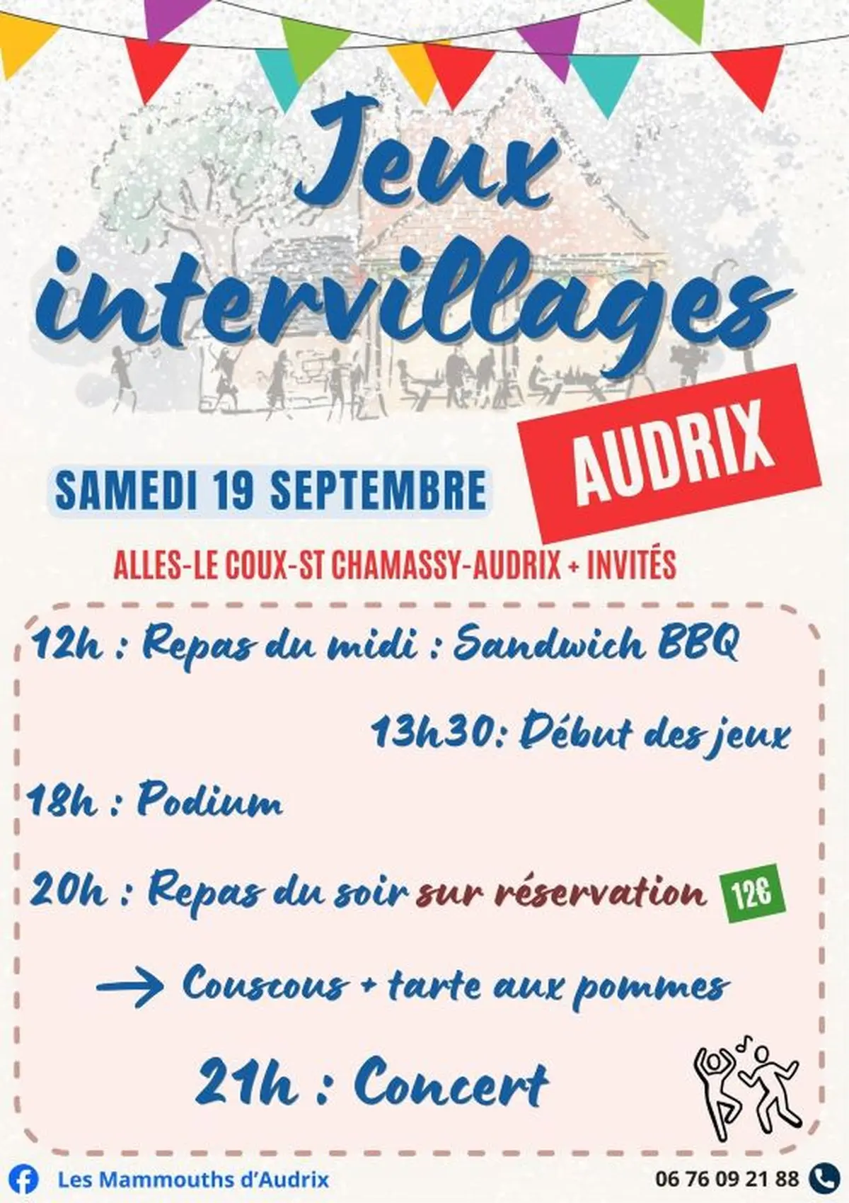 Jeux intervillages à Audrix