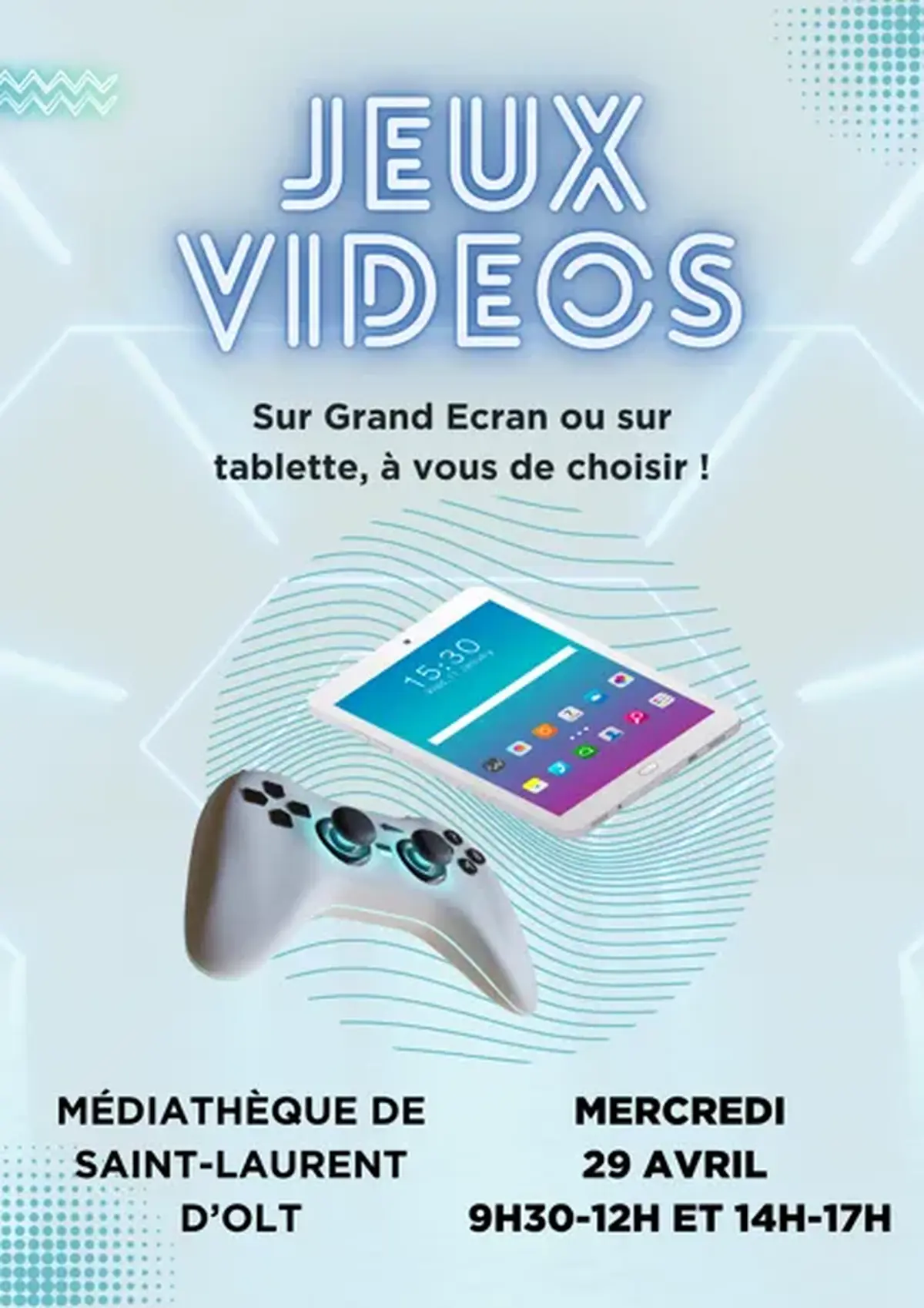 Jeux vidéos à la médiathèque