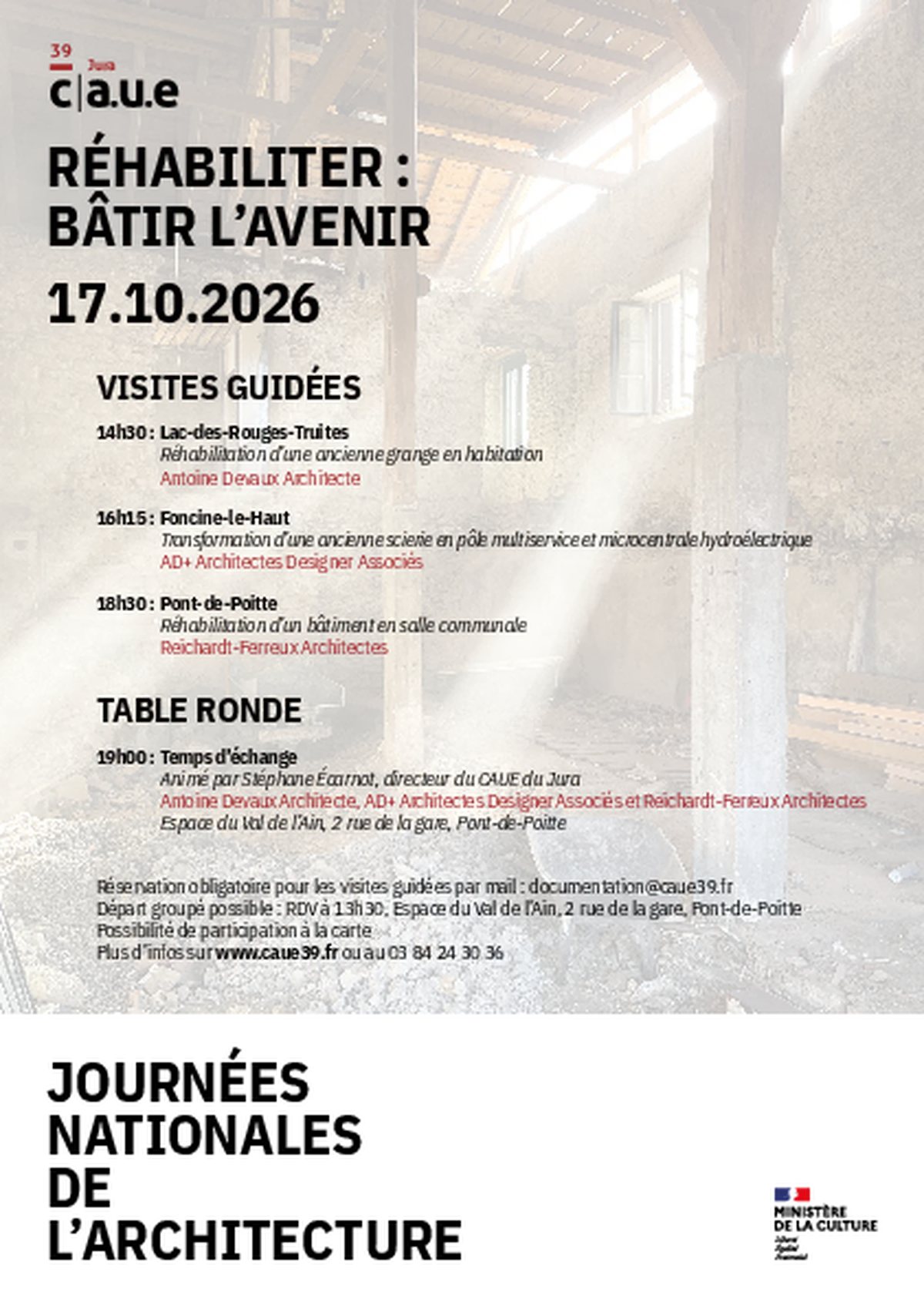 JNA : Visite guidée : réhabilitation d’un bâtiment en salle communale