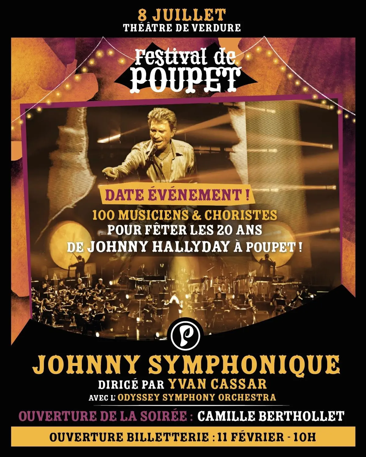 Festival de Poupet 2026 : Johnny Symphonique + Camille Berthollet