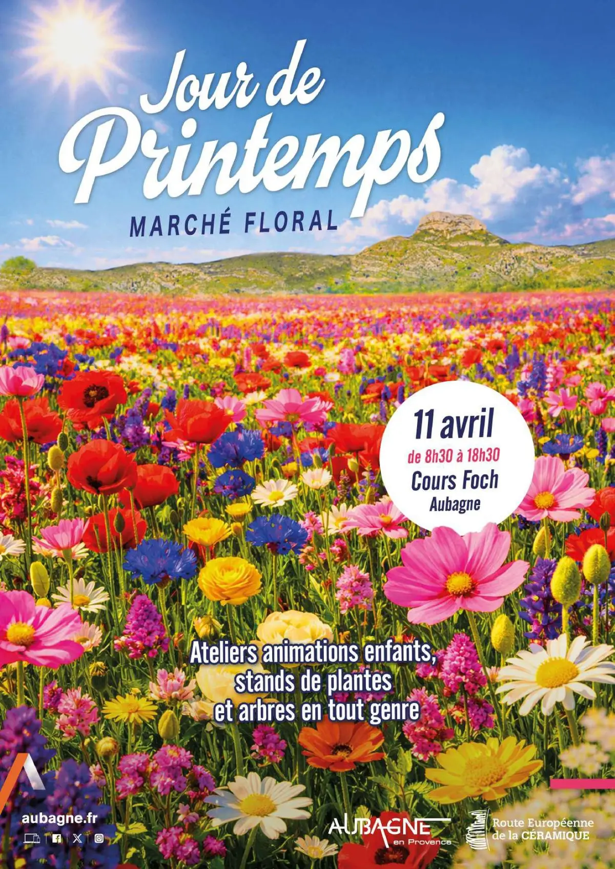 Jour de printemps - Marché floral