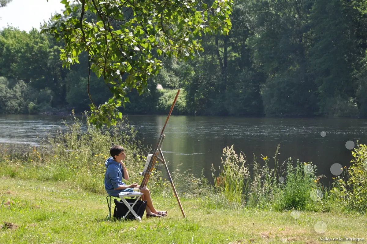 Journée artistique au bord de l'eau - Atmosphère Dordogne