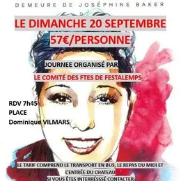 Journée au château des Milandes - départ Festalemps