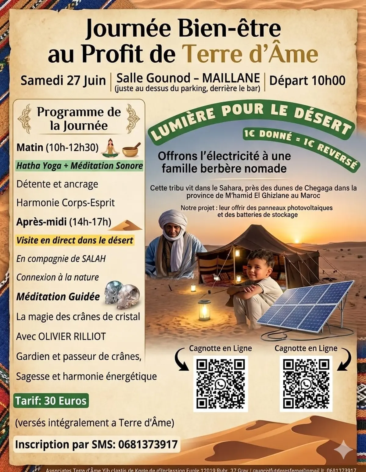 Journée bien-être au profit de Terre d'âme