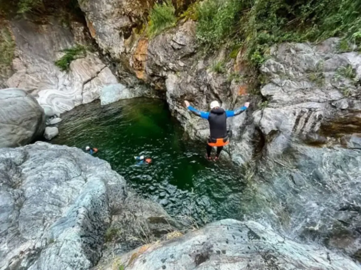 Journée canyoning en Italie au canyon de Chalamy (74)