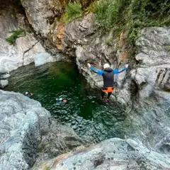 Journée canyoning en Italie au canyon de Chalamy (74)