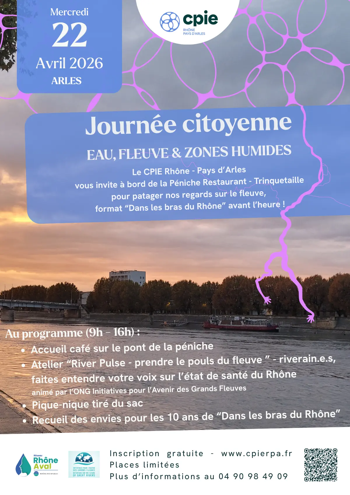 Journée citoyenne Eau fleuve et Zones Humides du CPIE Rhône Pays d'Arles