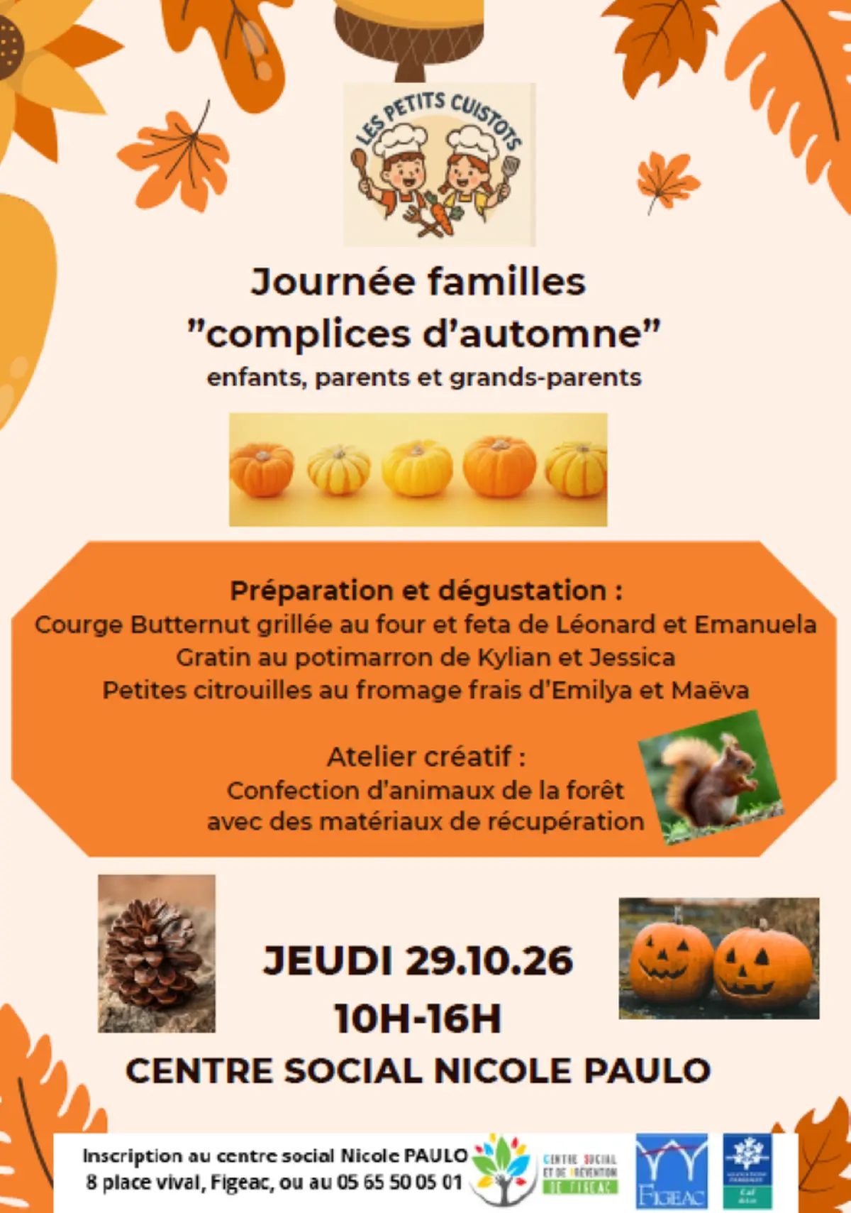 Journée d'automne famille à Figeac : complices d'automne