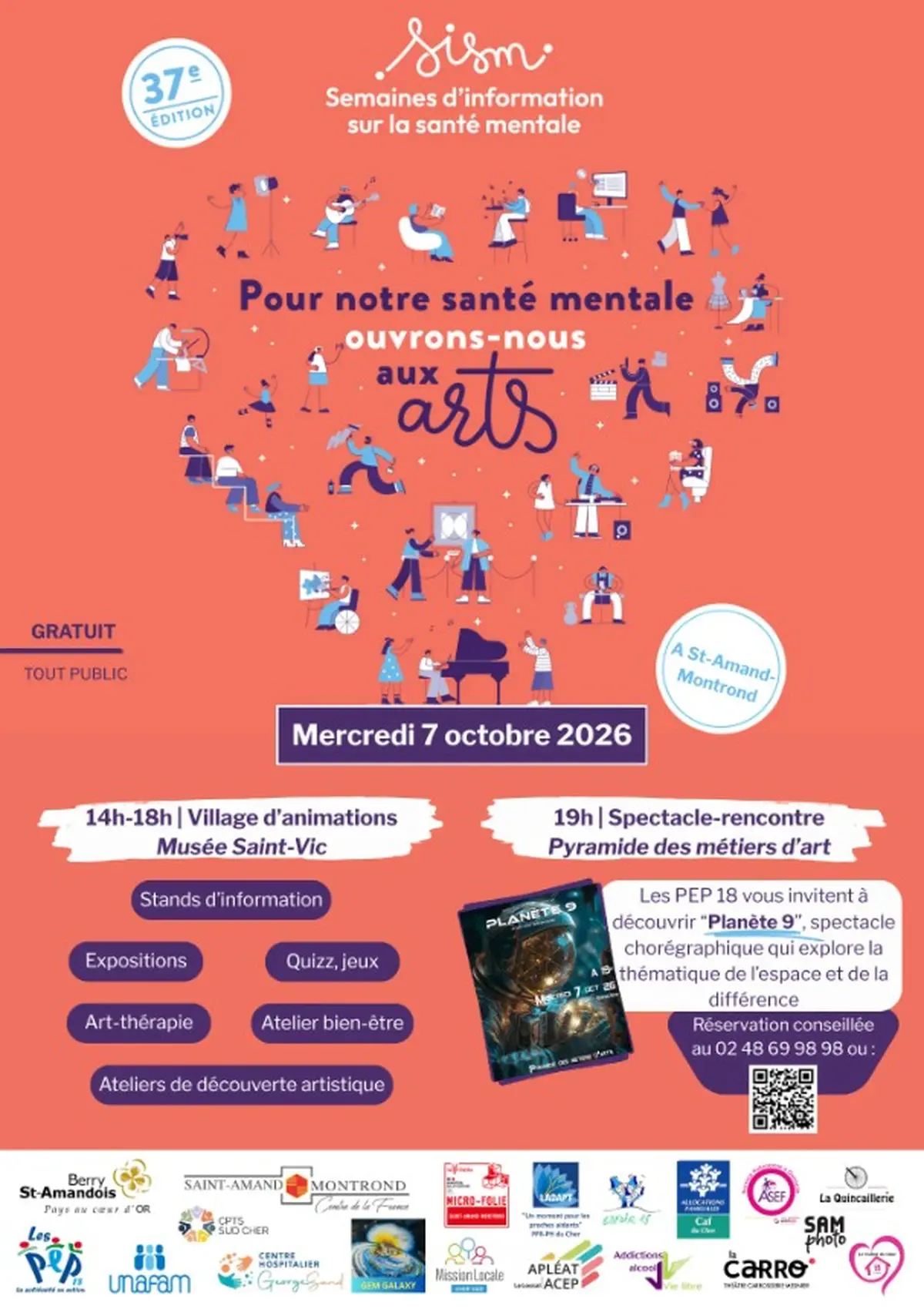 Journée d'échange : Pour notre santé mentale, ouvrons-nous aux arts !