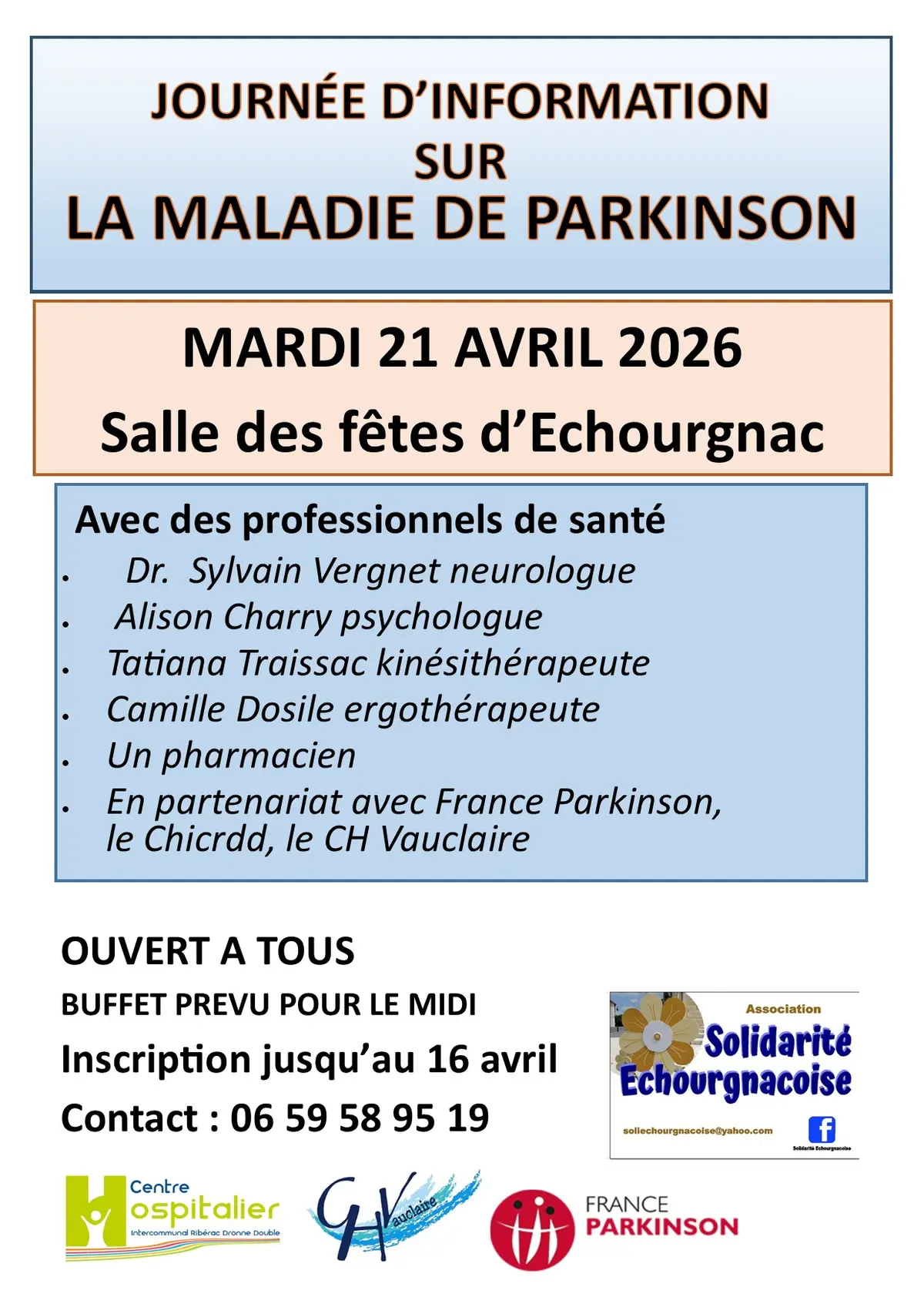 Journée d'information sur la maladie de Parkinson