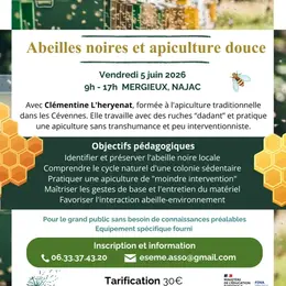 Journée d'initiation apiculture : abeilles noires et apiculture douce