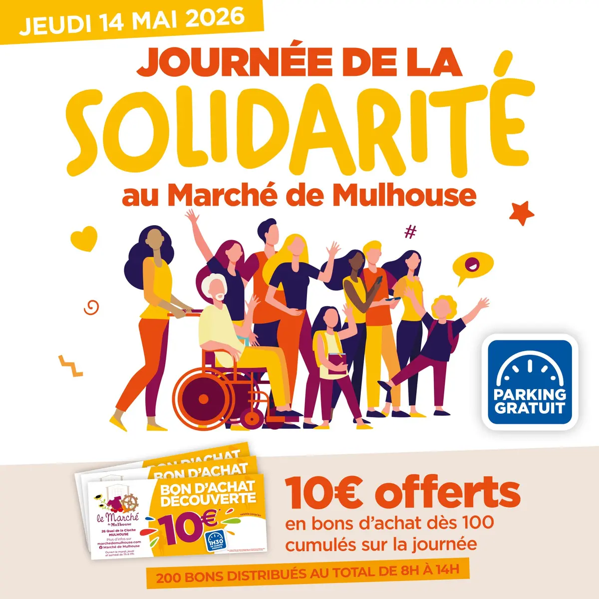 Journée de Solidarité au Marché de Mulhouse
