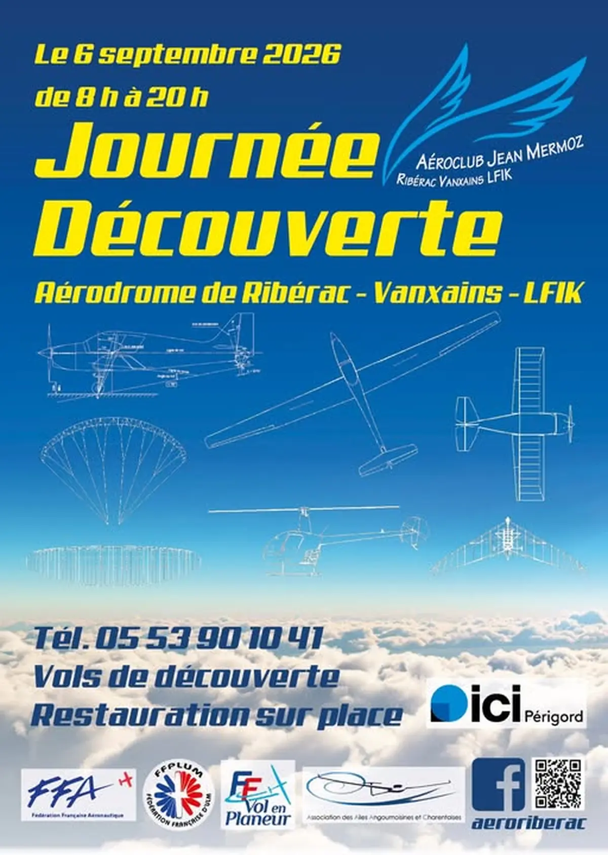 Journée découverte de l'aérodrome de Ribérac