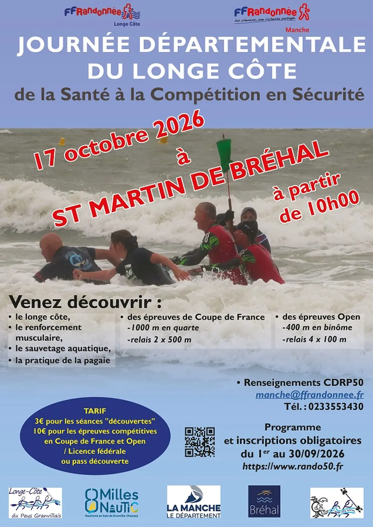 Journée départementale de longe côte