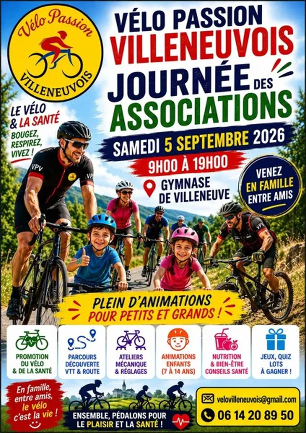 Journée des associations de Villeneuve - Vélo Passion Villeneuvois