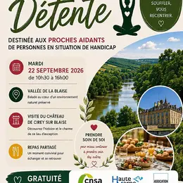 Journée détente - balade au cœur d'un environnement naturel préservé / visite du château de Cirey sur Blaise / repas partagé [Journée détente pour les proche