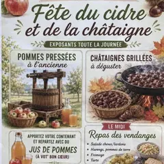 Journée du Cidre doux et châtaignes grillées