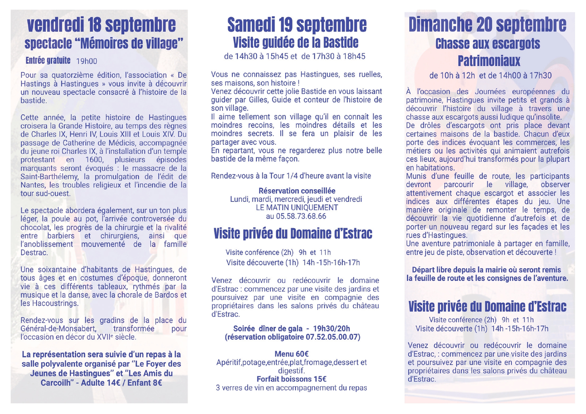 Journée du patrimoine: Visite guidée de la Bastide