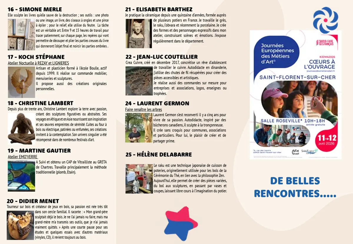 Journée Européennes des Métiers d'Art - Quand La Main Exprime l'Âme