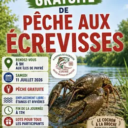 Journée gratuite de pêche aux écrevisses