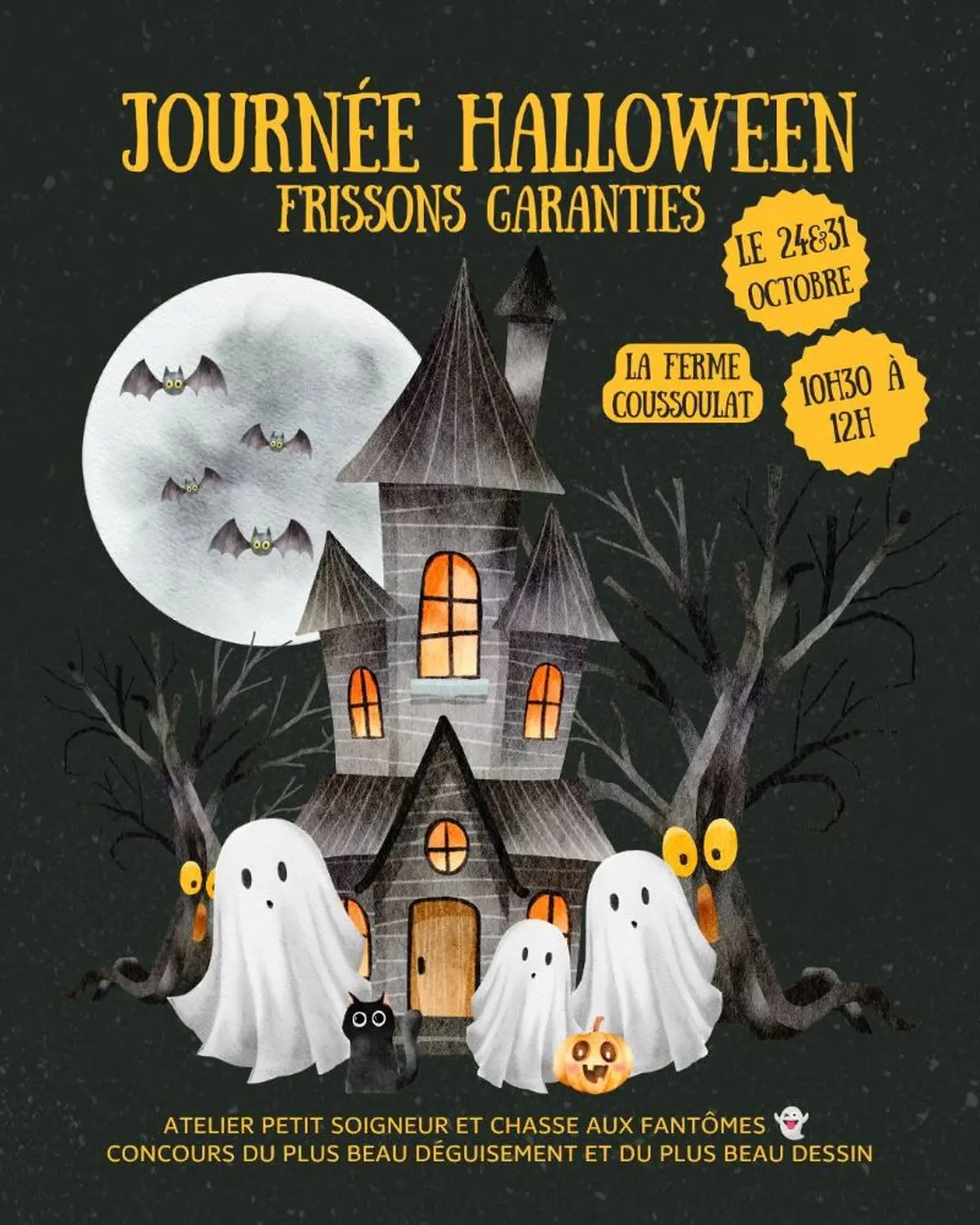 Journée Halloween à la Ferme Coussoulat