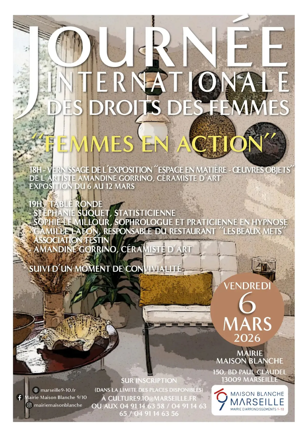 Journée internationale des droits de la femme à la mairie des 9 et 10