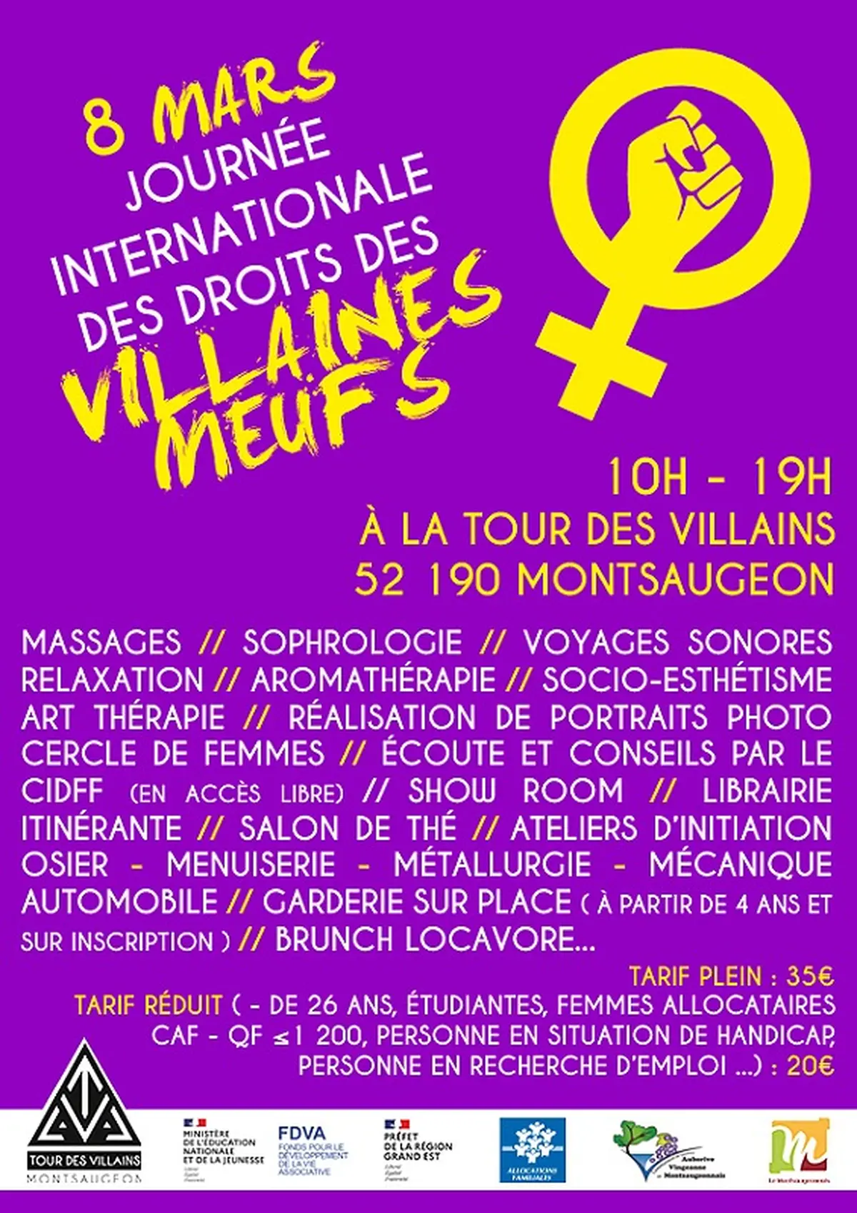 Journée Internationale des Villaines Meufs à la Tour des Villains