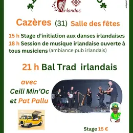 Journée Irlandaise : Stage, Musique, Bal