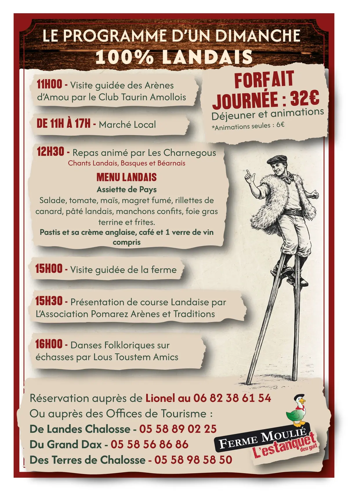 Journée Landaise à la Ferme Moulié