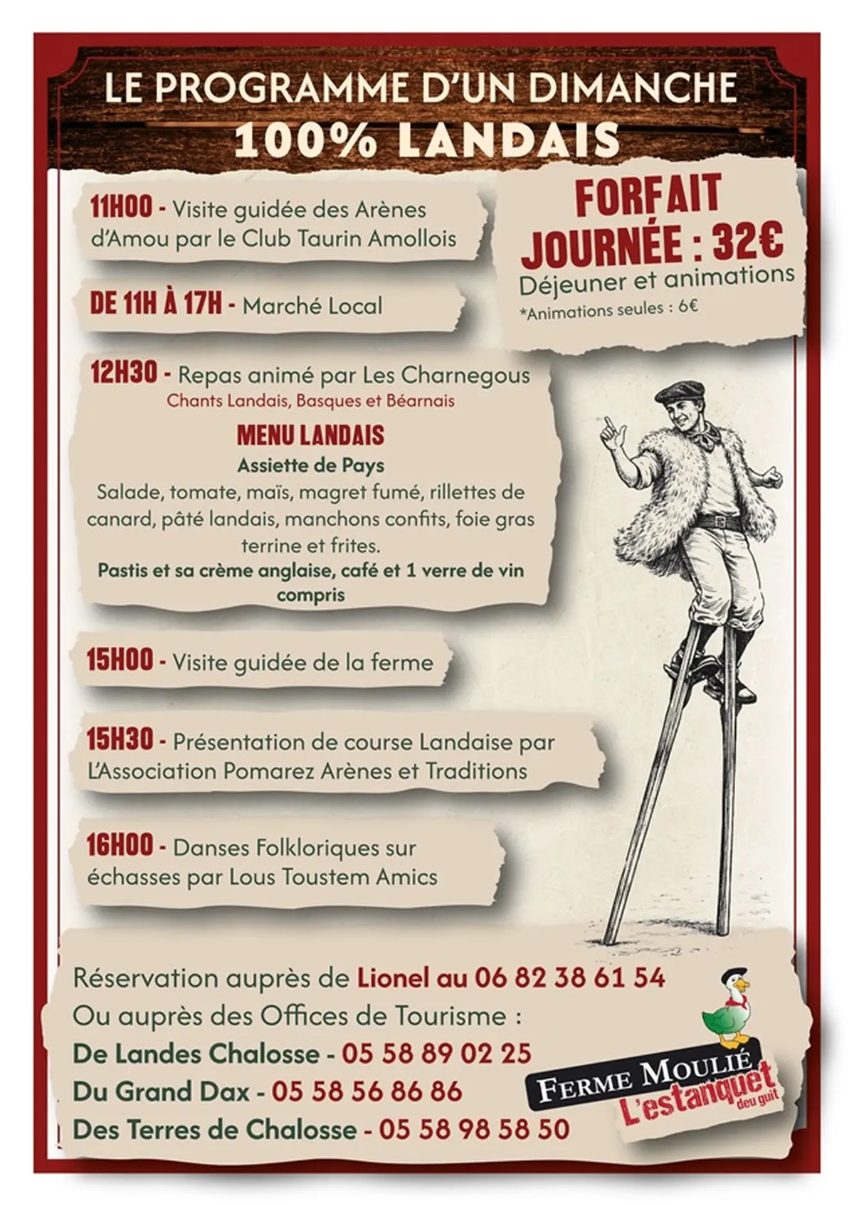 Journée landaise à la Ferme Moulié