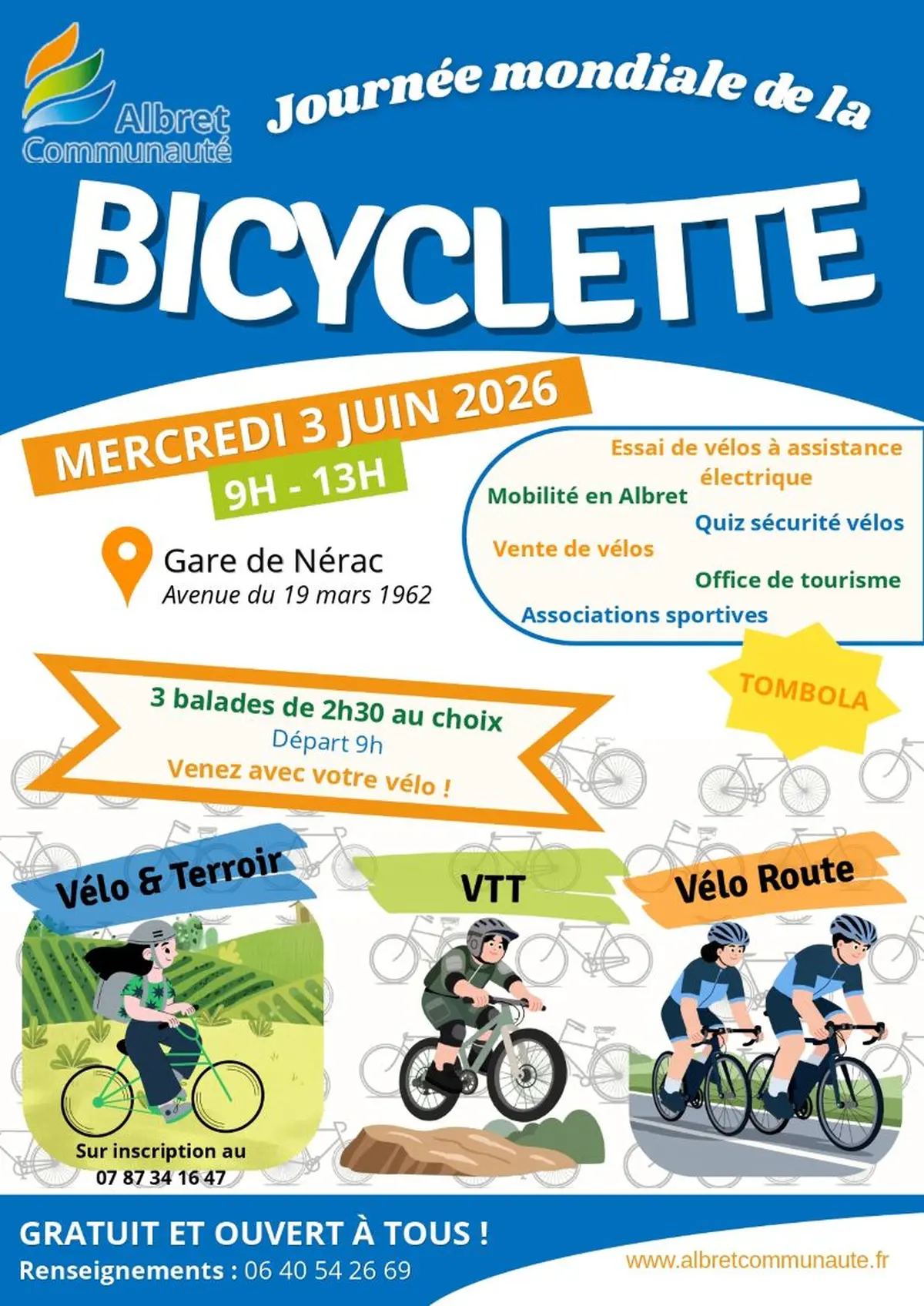 Journée mondiale de la bicyclette.