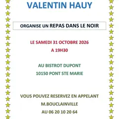 Journée mondiale de la vue - Repas dans le noir