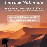 Journée nationale d'hommage aux Morts pour la France pendant la guerre d'Algérie et les combats du Maroc et de la Tunisie